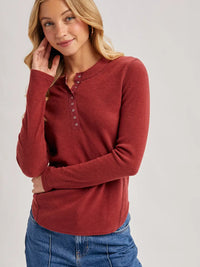 Henley Dolphin Hem Top