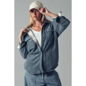 Plaid Lined Flannel Shacket