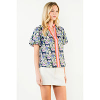 Puff Sleeve Floral Top