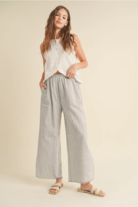 Striped Linen Pants