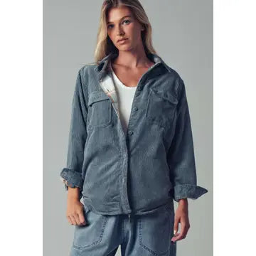 Plaid Lined Flannel Shacket