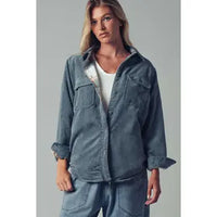 Plaid Lined Flannel Shacket