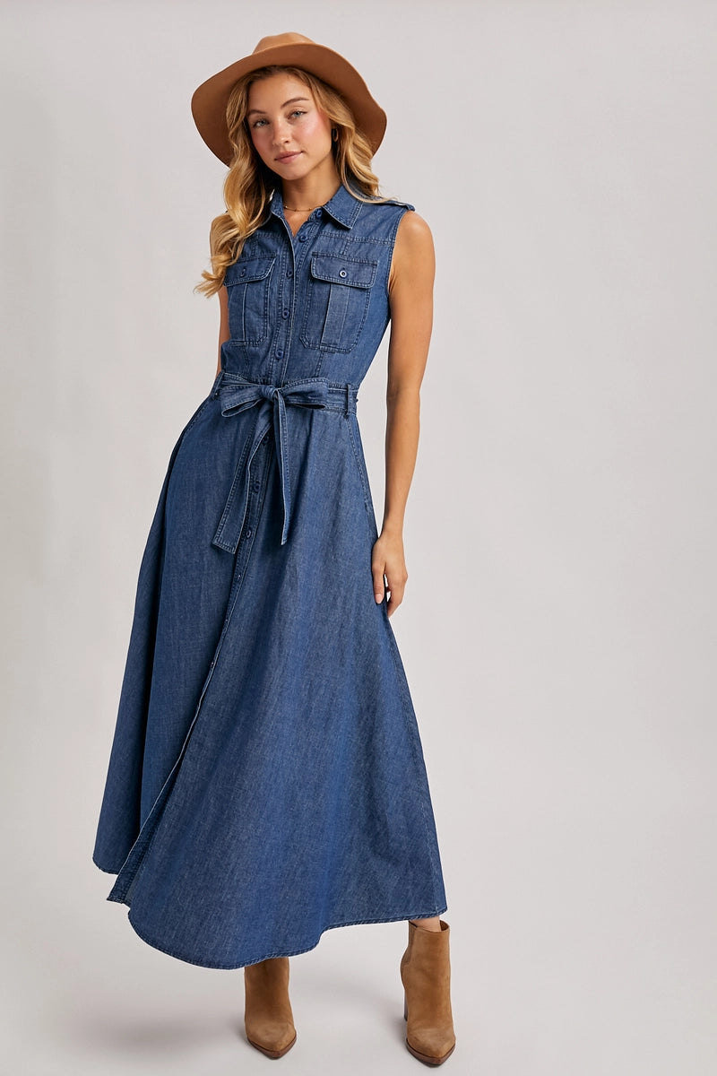 Denim Maxi Dress