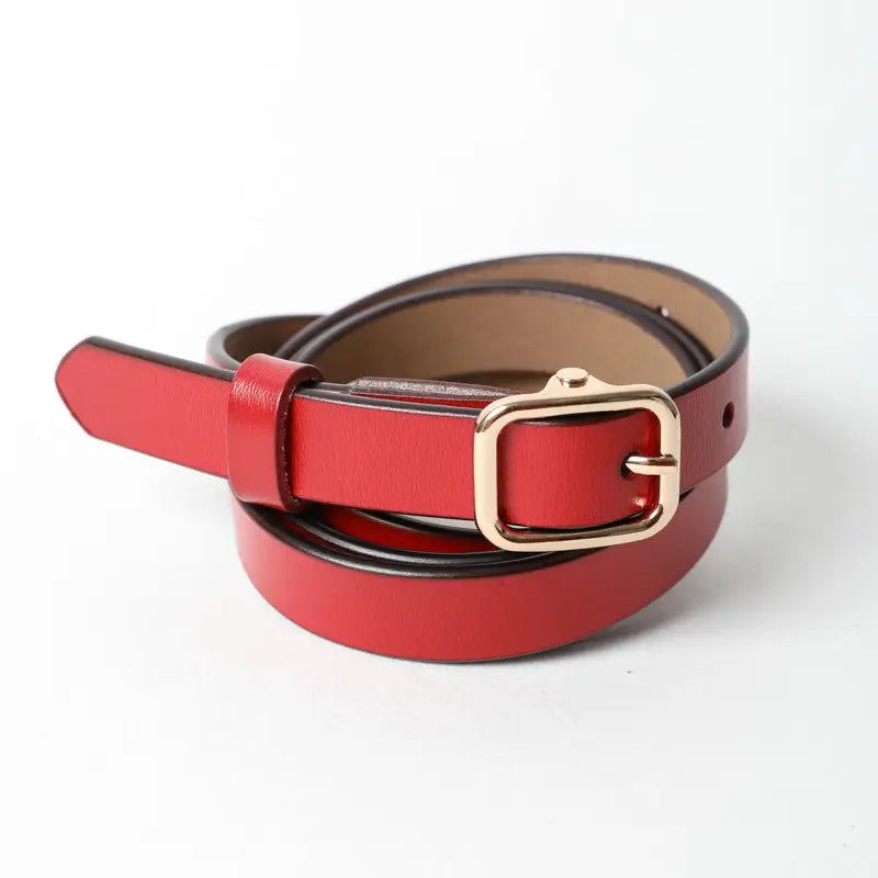 Skinny Leather Belt