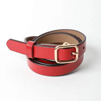 Skinny Leather Belt