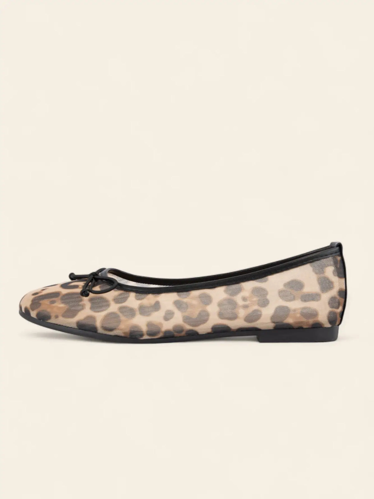 Mesh Leopard Ballet Flat