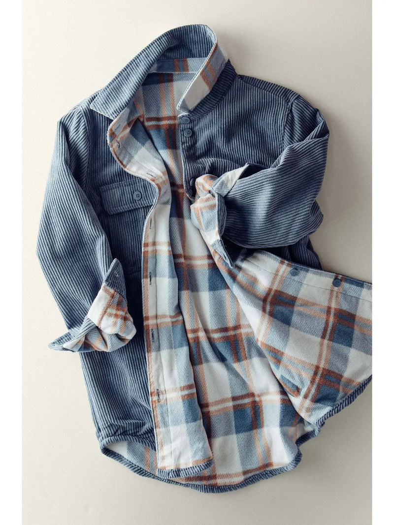 Plaid Lined Flannel Shacket