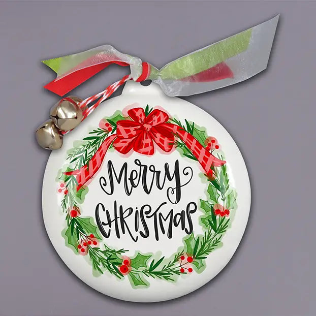 Merry Christmas Wreath Ornament