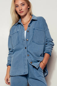 Western Relaxed Denim Top