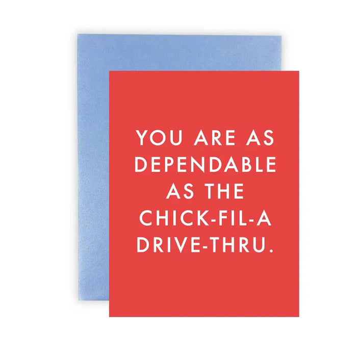 Chick fil A Greeting Card