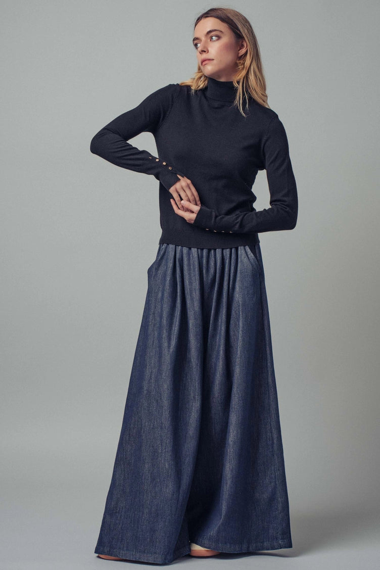 Fitted Turtleneck Sweater