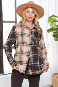 Colorblock Plaid Shirt