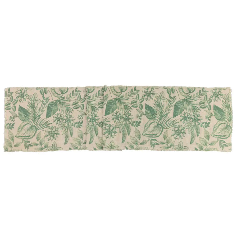 Sage Botanical Table Runner