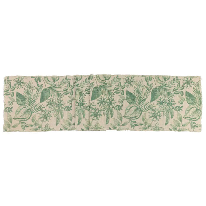 Sage Botanical Table Runner