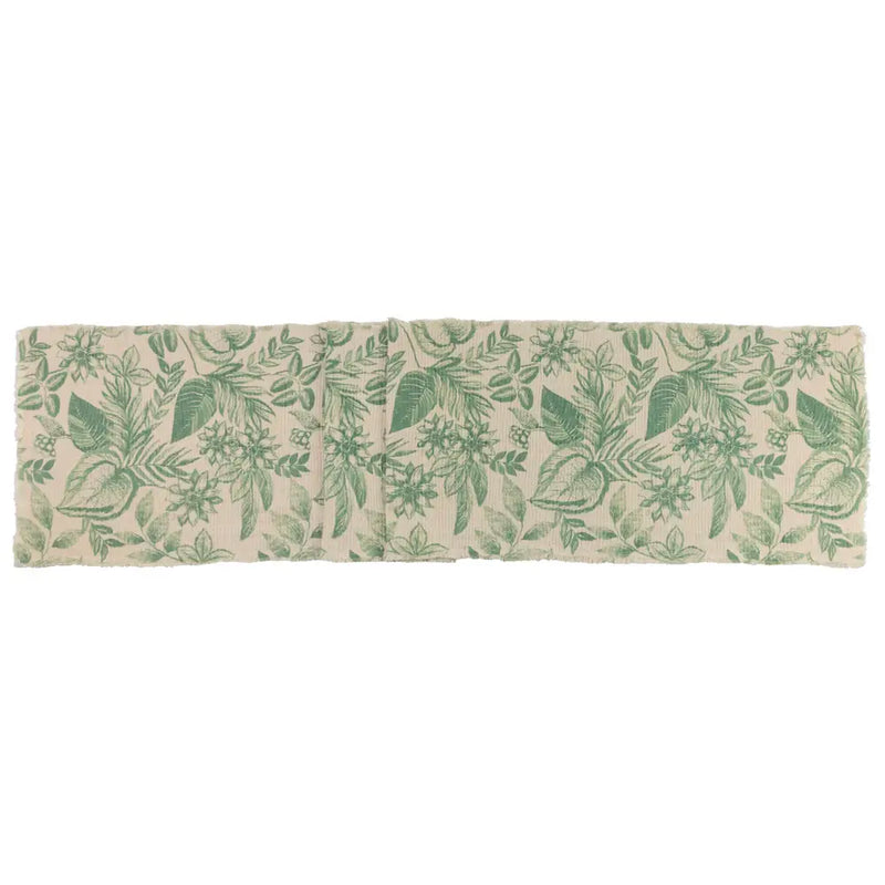 Sage Botanical Table Runner