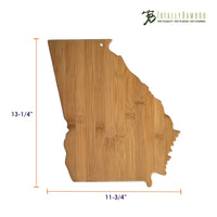 Georgia Shaped Cutting Board
