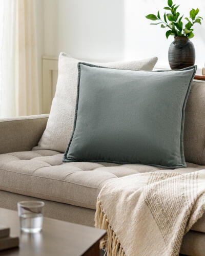 Cotton Velvet Pillow 22x22