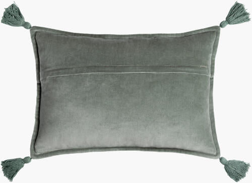 Cotton Velvet Tassel Pillow