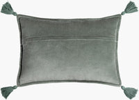 Cotton Velvet Tassel Pillow