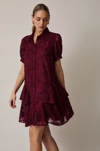 Tiered Lace Mini Dress
