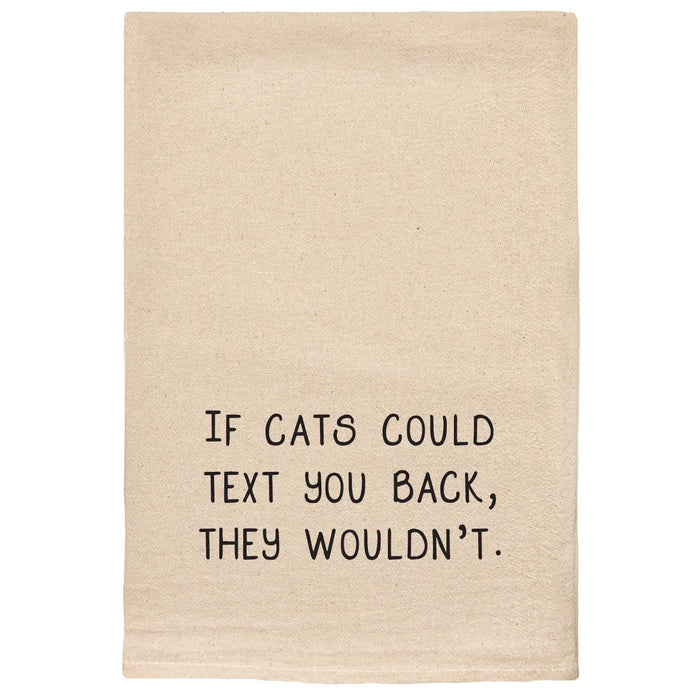If Cats Could Text Tea Towel