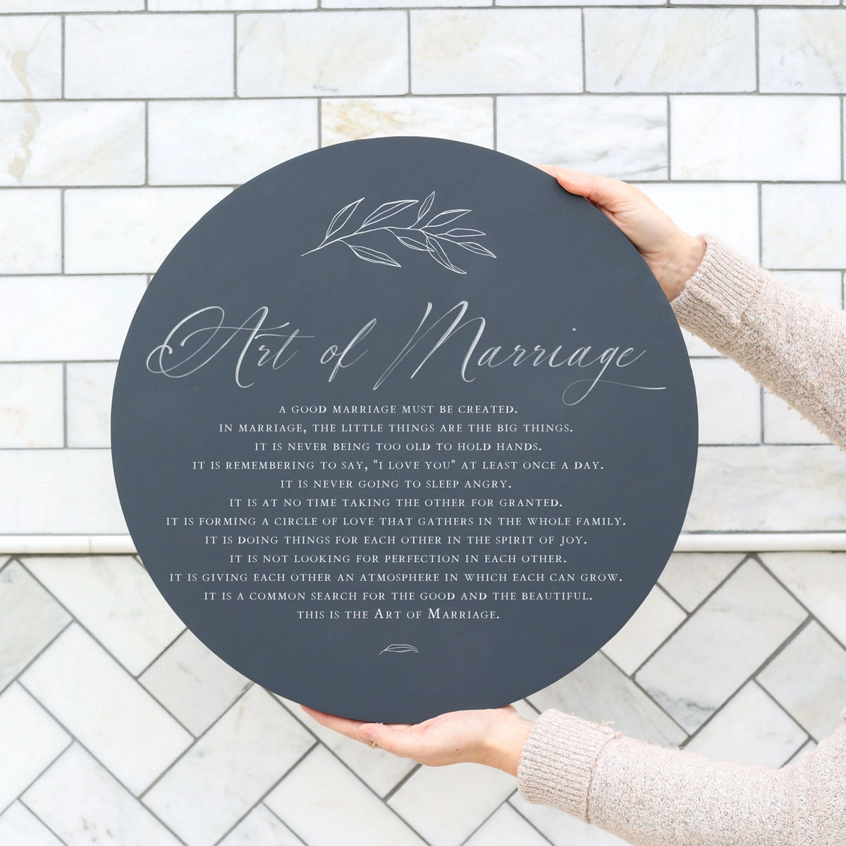 Art of Marriage Wall Sign
