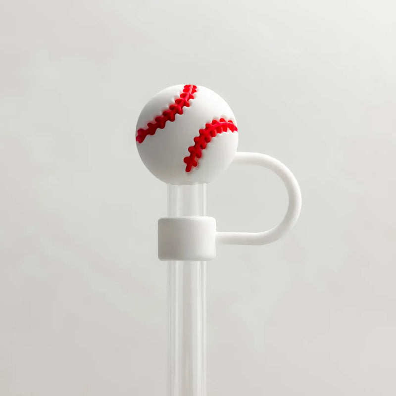 Baseball Straw Cover