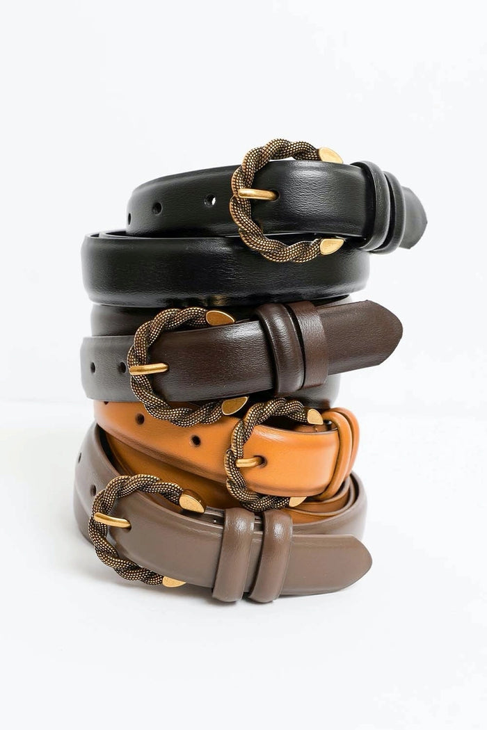 Twisted Buckle Belt