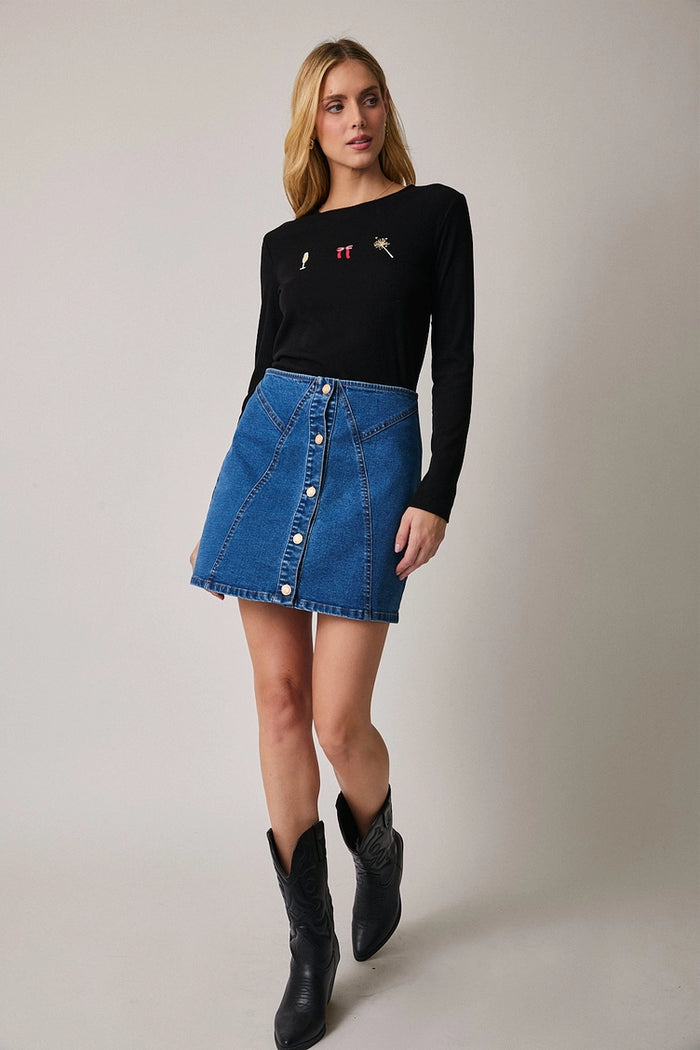 New Years Graphic Top