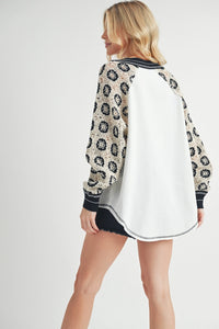 Deina Crochet Sleeve Tee