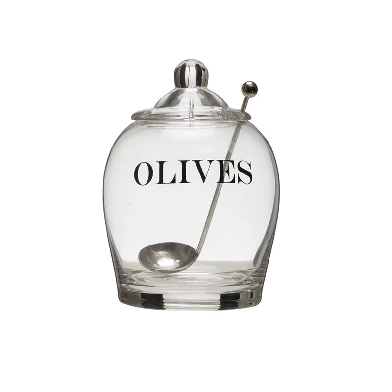 Olive Jar Spoon Set