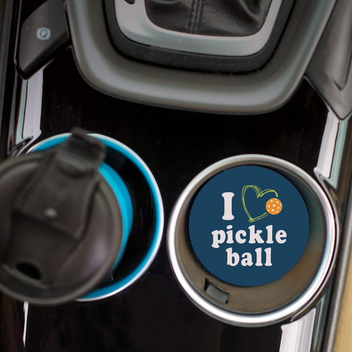 Love Pickleball Car Coaster