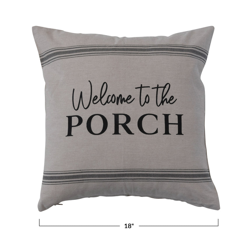 Porch Welcome Pillow