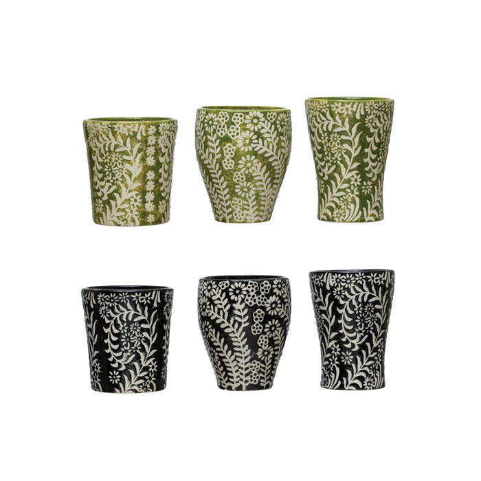 Stoneware Botanical Cup