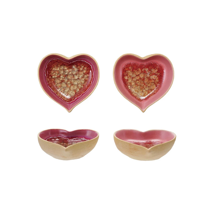 Stoneware Heart Shaped Dish