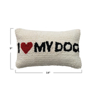 I Love my Dog Pillow