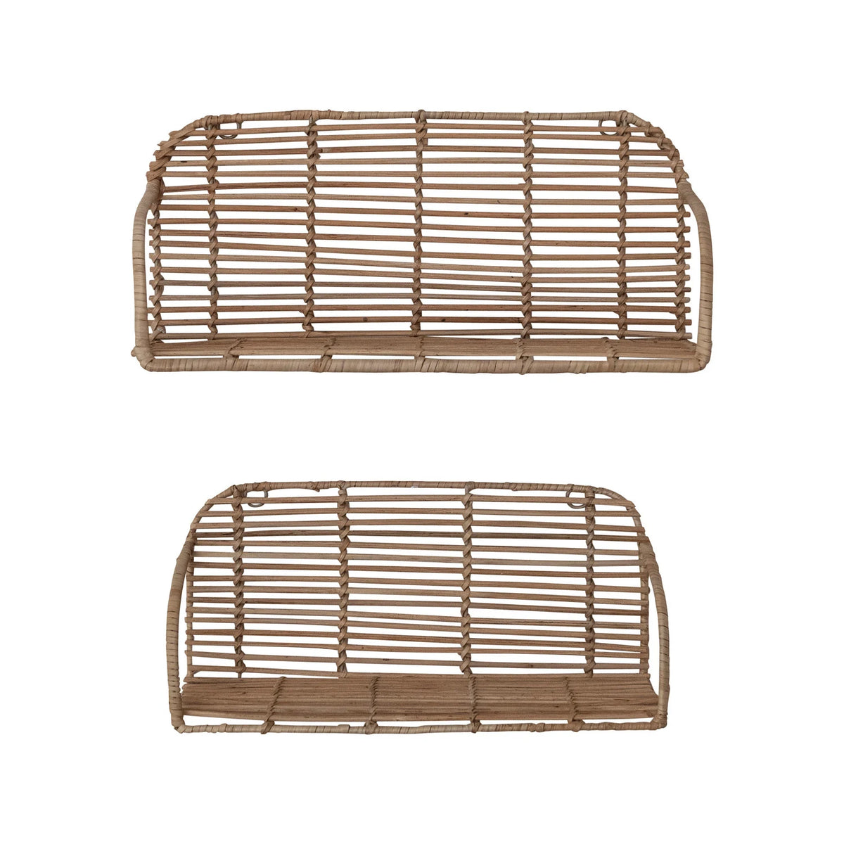 Rattan & Metal Shelves