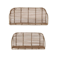 Rattan & Metal Shelves