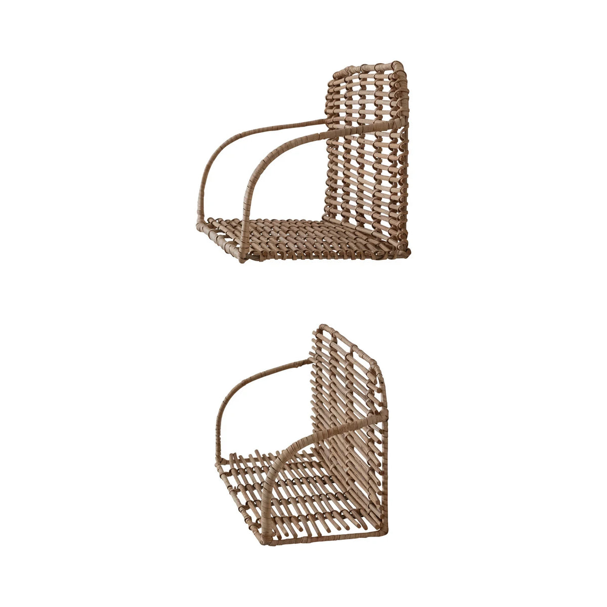 Rattan & Metal Shelves