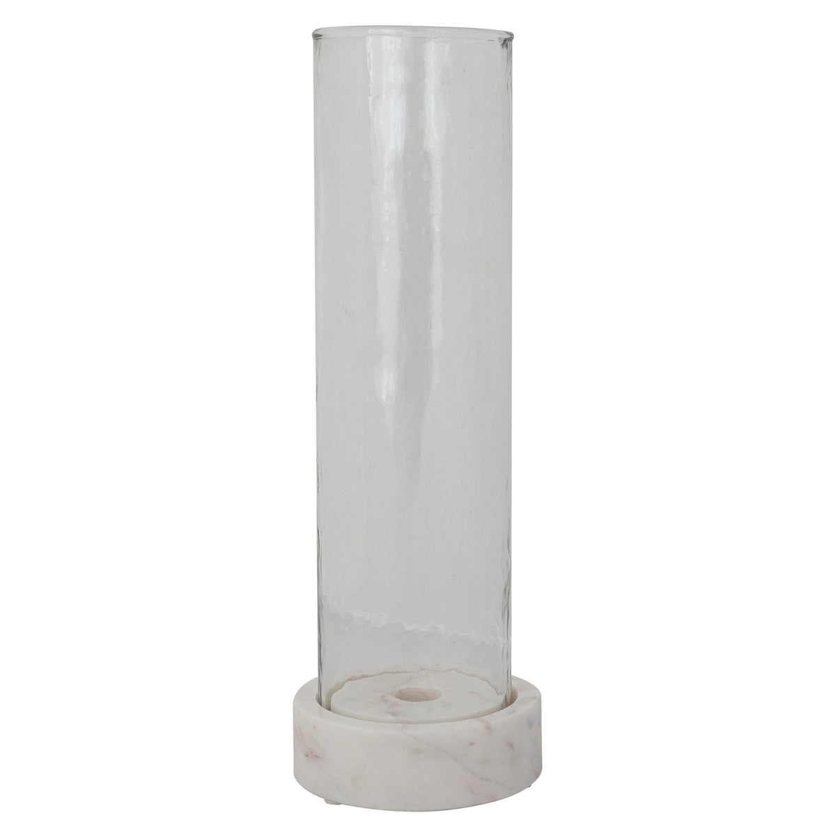 Glass Hurricanes with Marble Base