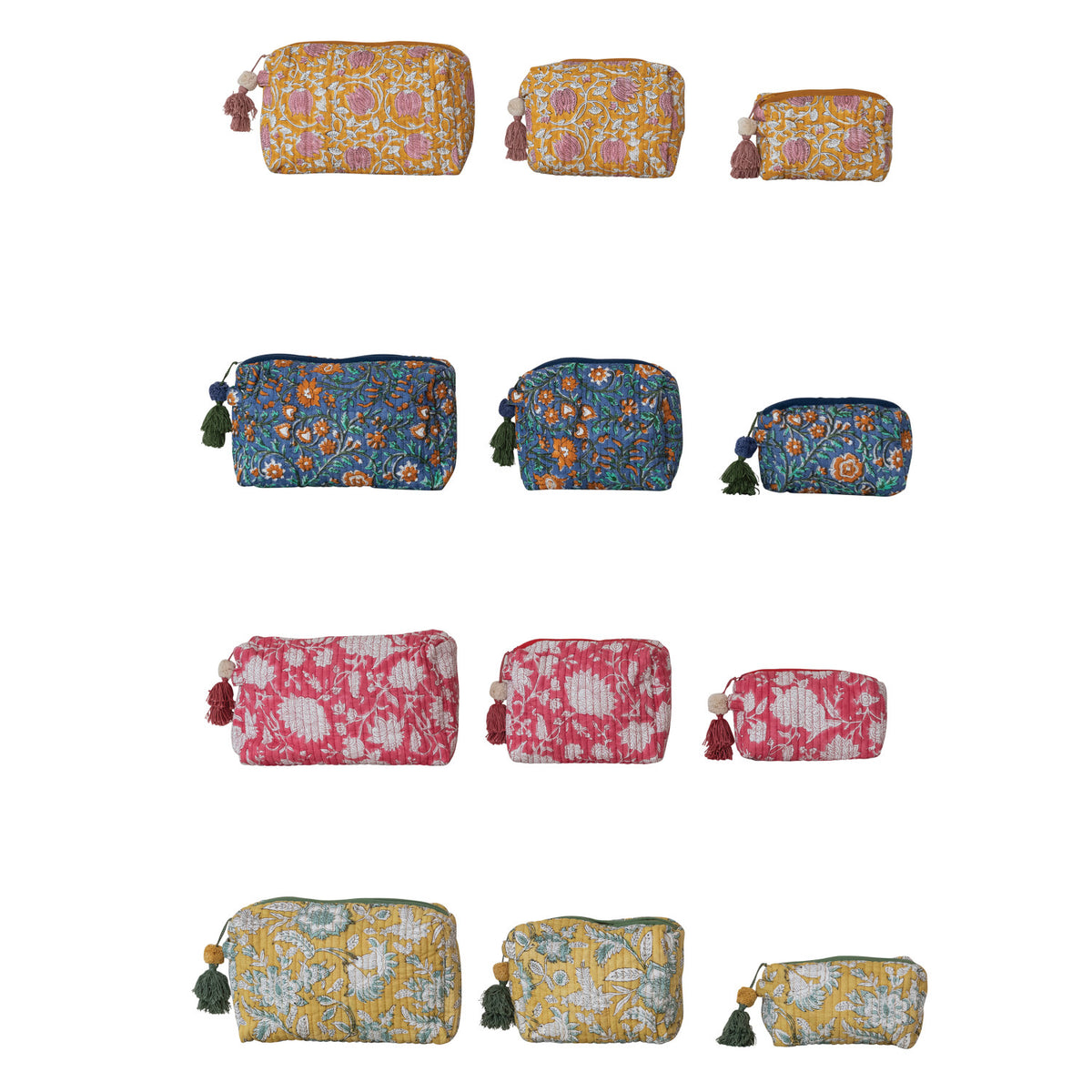 Quilted Cotton Pouches