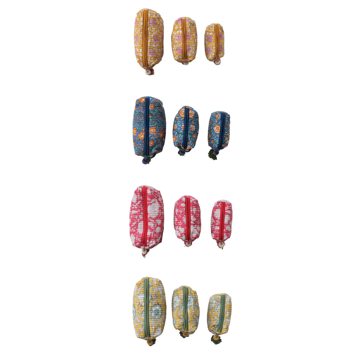 Quilted Cotton Pouches