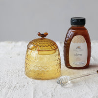Honey Jar with Bee Finial