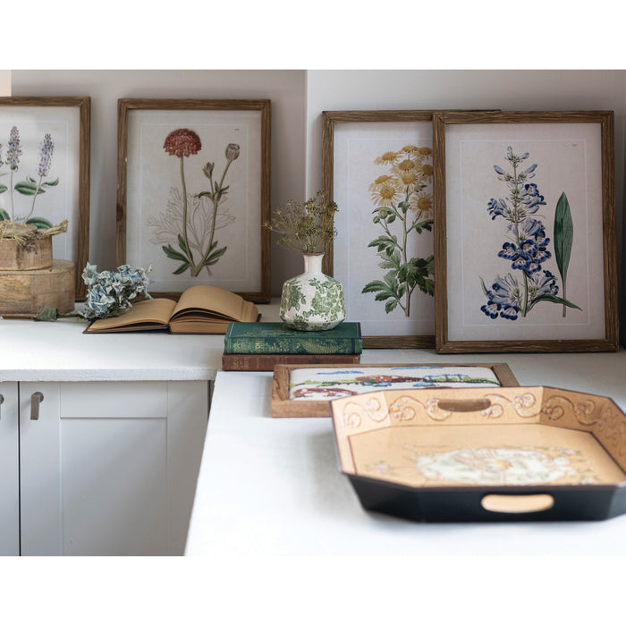 Framed Floral Wall Decor