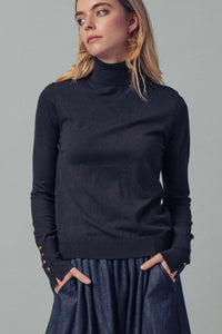 Fitted Turtleneck Sweater