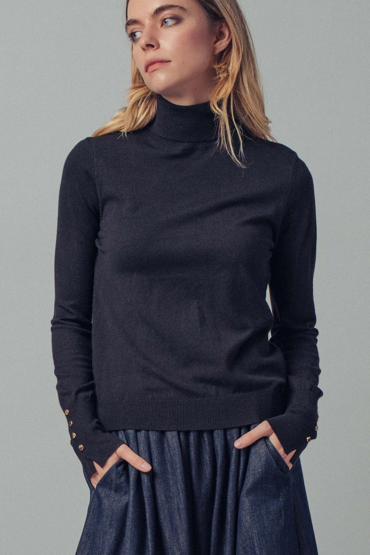 Fitted Turtleneck Sweater