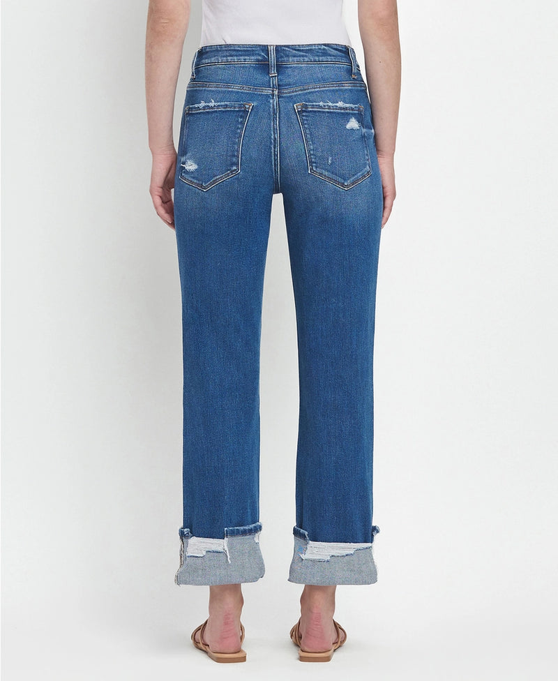 Victoria Cuffed Straight Jeans