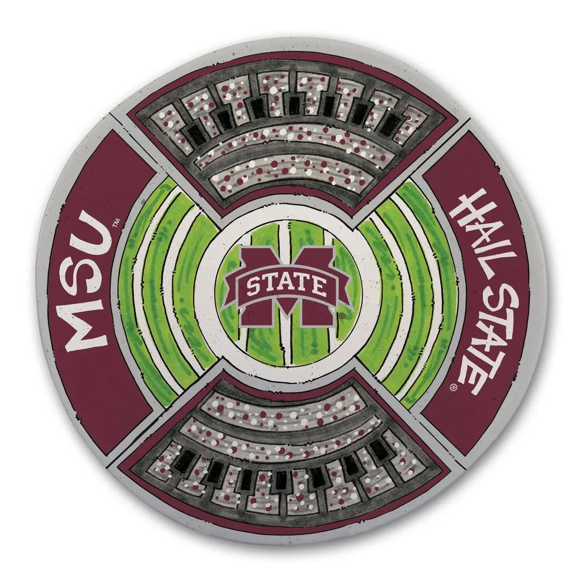 MSU Round Stadium Platter