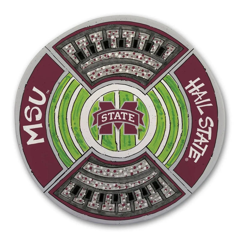 MSU Round Stadium Platter