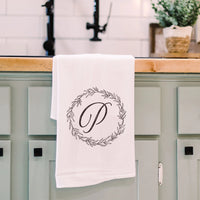 Monogrammed Tea Towel